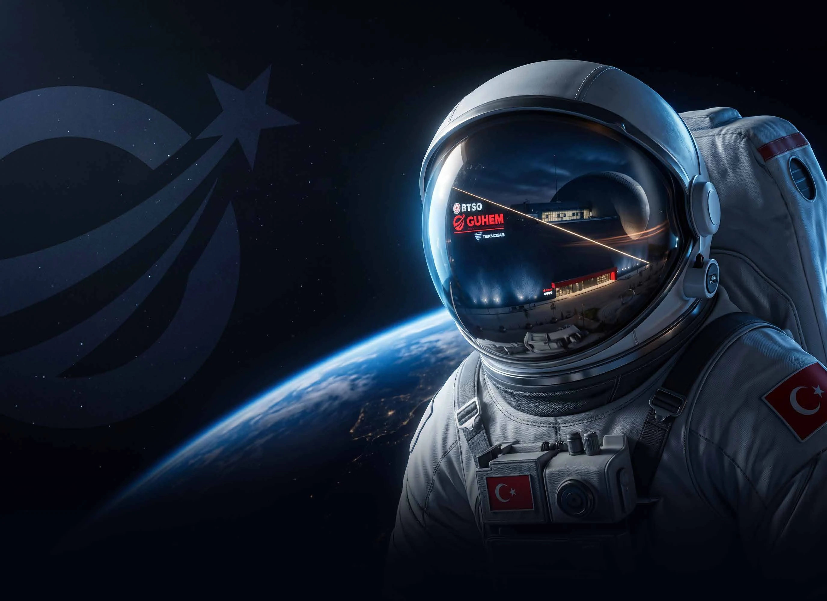 GUHEM binası yansımalı astronot